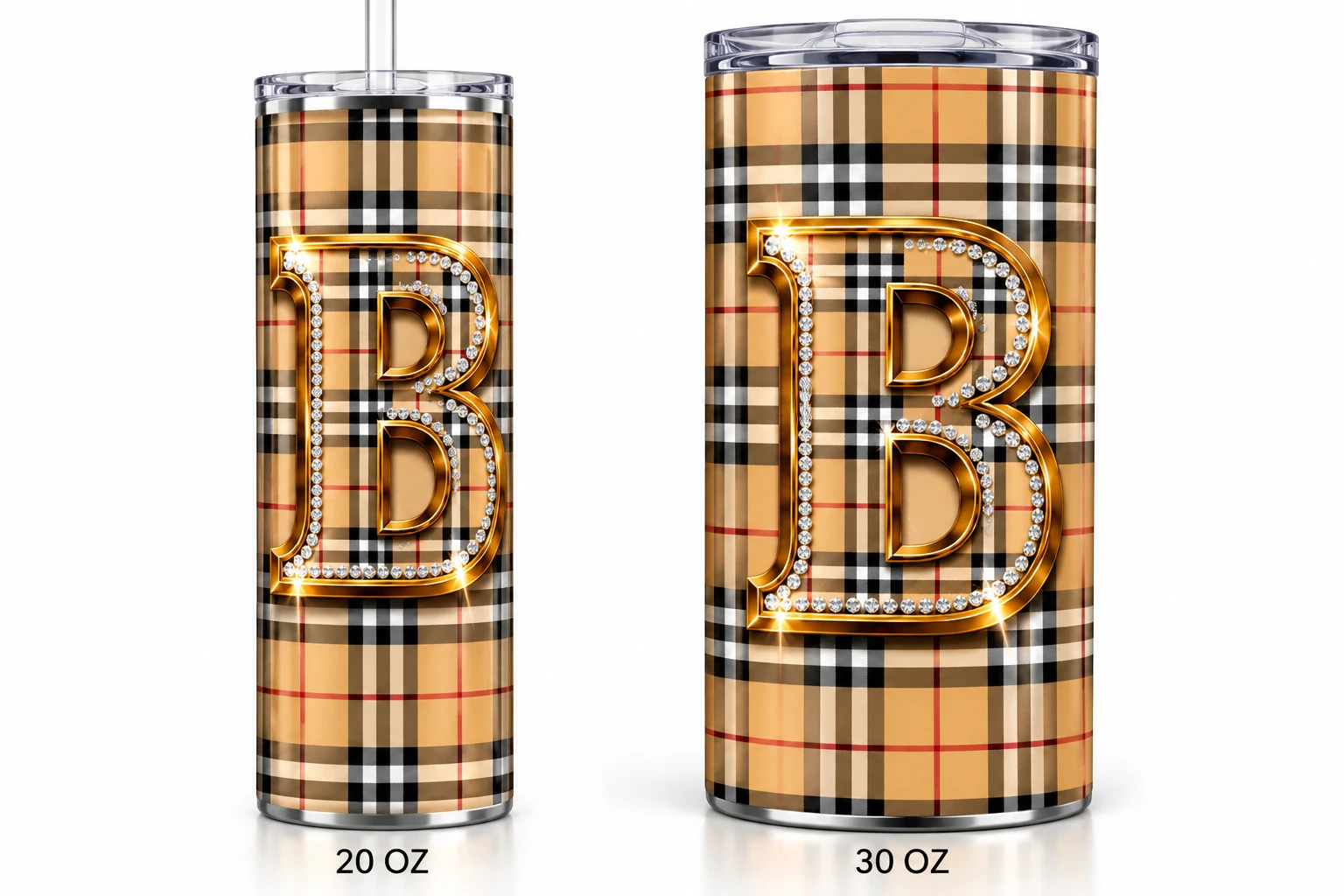 Luxury Plaid Monogram