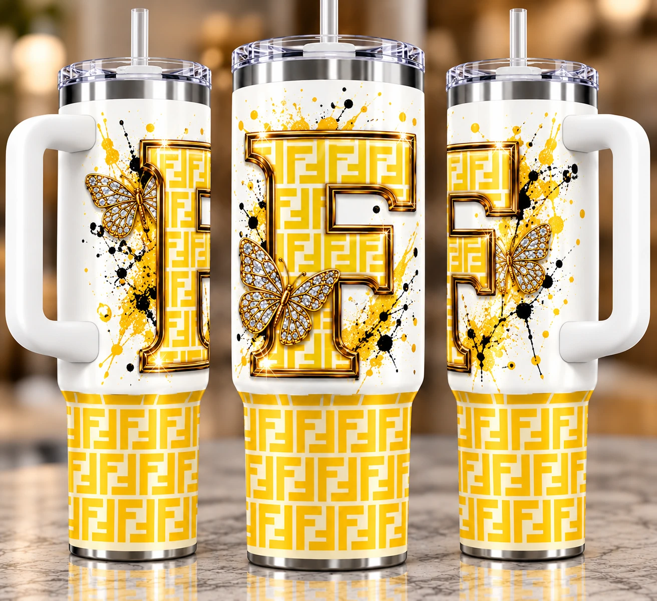 Luxury Gold F Monogram